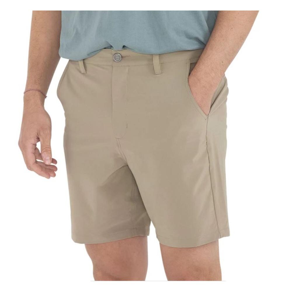Free Fly Apparel Hybrid Short II 7" Inseam Men's in Saddle